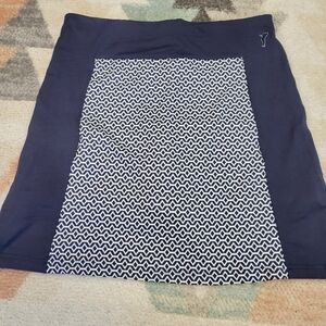 Golfino Printed Insert Navy Blue Golf Skort Skirted Shorts Size 10